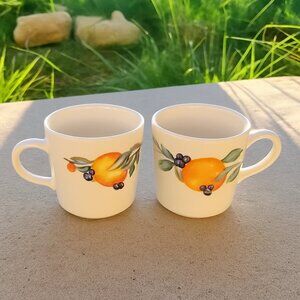 VTG Corning Fruit & Berry Coffee Mugs (Set of 2) – Cottagecore Kitchen Decor